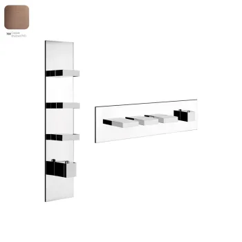 Термостат для душа Gessi Rettangolo, 3 выхода, высокая… - Фото №1