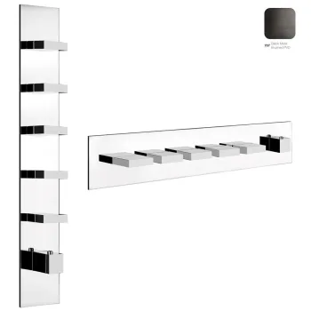 Термостат для душа Gessi Rettangolo, 5 выходов, высокая… - Фото №1