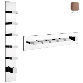 Термостат для душа Gessi Rettangolo, 5 выходов, высокая… - Фото №1
