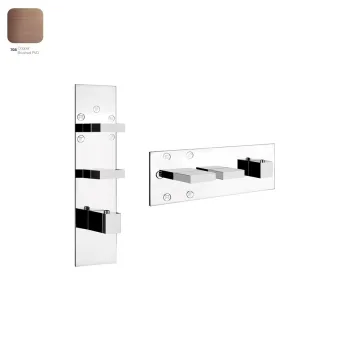 Термостат для душа Gessi Rettangolo, селектор, внешняя… - Фото №1
