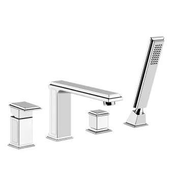 Смеситель на борт ванны Gessi Eleganza, на 4 отверстия,… - Фото №1