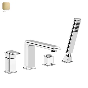 Смеситель на борт ванны Gessi Eleganza, на 4 отверстия,… - Фото №1