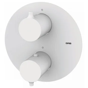 Смеситель GRB Time White с термостатом, белый матовый… - Фото №1