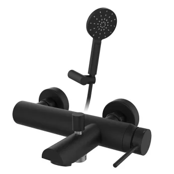 Смеситель для ванны GRB Time Black с душевым гарнитуром,… - Фото №1