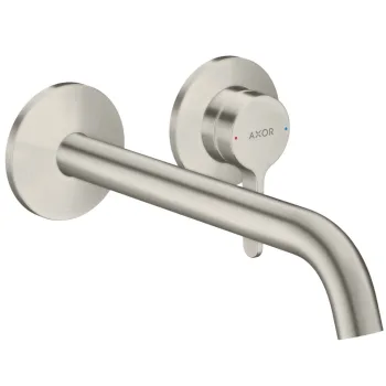 Смеситель для умывальника AXOR One 220 со стены, Stainless… - Фото №1