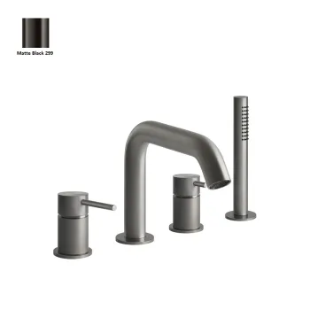 Смеситель для ванной Gessi GESSI316, Matte Black (54037-299) - Фото №1