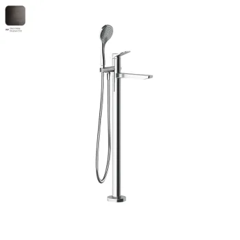 Смеситель для ванны Gessi Rilievo, напольный, Black… - Фото №1