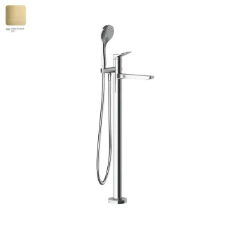Смеситель для ванны Gessi Rilievo, напольный, Bruched… - Фото №1
