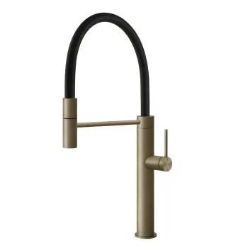 Змішувач для кухні Gessi 316 FLESSA, Warm Bronze Brushed… - Фото №1