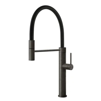 Змішувач для кухні Gessi 316 FLESSA, Black Metal Brushed… - Фото №1