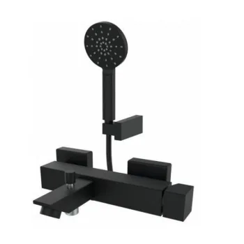 Смеситель для ванны GRB Kala Black с душевым гарнитуром,… - Фото №1