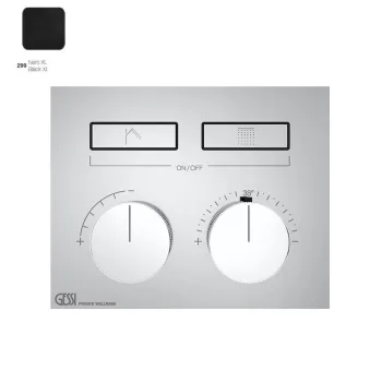 Термостат для душа Gessi Hi-Fi на 2 потребителя (внешняя… - Фото №1
