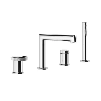 Смеситель для ванны Gessi Anello на 4 отверстия, хром… - Фото №1