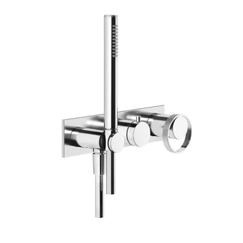 Вбудований змішувач Gessi Anello на 2 виходи, хром… - Фото №1