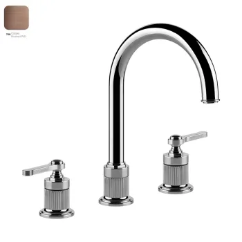 Змішувач для умивальника Gessi Venti 20, на 3 отвори,… - Фото №1