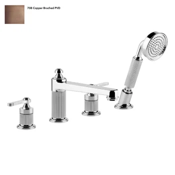 Смеситель на борт ванны Gessi Venti 20, на 4 выхода,… - Фото №1