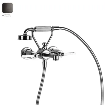 Змішувач для ванни Gessi Venti 20, настінний, Black… - Фото №1