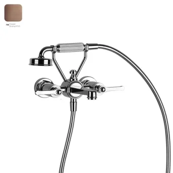 Змішувач для ванни Gessi Venti 20, настінний, Copper… - Фото №1