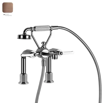 Змішувач на борт ванни Gessi Venti 20, Copper Bruched… - Фото №1