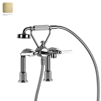 Змішувач на борт ванни Gessi Venti 20, Bruched Brass… - Фото №1