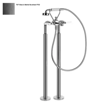 Смеситель для ванны Gessi Venti 20, напольный, Black… - Фото №1