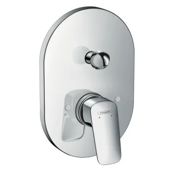 Змішувач для ванни/душу Hansgrohe Logis 200, прихованого монтажу, зовнішня частина, хром (71406000)