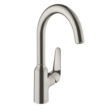 Смеситель для кухни Hansgrohe Focus M421-H220, стальной… - Фото №1