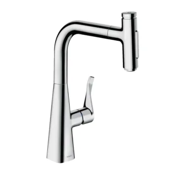 Змішувач для кухні Hansgrohe Metris Select 240 2jet… - Фото №1