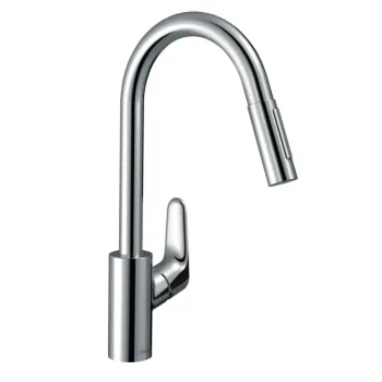 Смеситель для кухни Hansgrohe Focus 240 2jet с выдвижным… - Фото №1