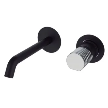 Смеситель настенный для умывальника GRB Aura Black… - Фото №1