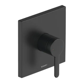 Смеситель для душа скрытого монтажа Duravit C1, черный… - Фото №1