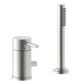 Смеситель на борт ванной Paffoni Light MAX FLOW, Steel… - Фото №1