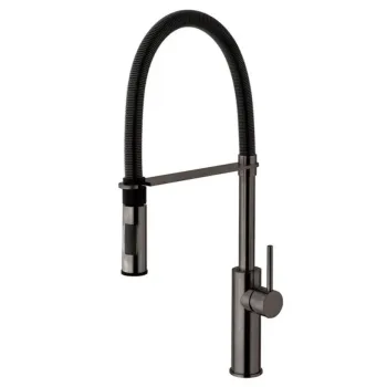 Змішувач для кухні Paffoni Light, Brushed black chrome… - Фото №1
