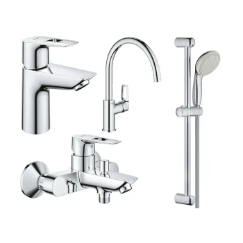 Набор смесителей для ванны Grohe BauLoop, хром (UA123225K0) - Фото №1