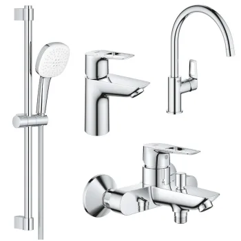 Комплект смесителей Grohe BauLoop New 4 в 1 для ванной… - Фото №1