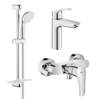 Набір змішувачів для ванни Grohe Eurosmart + New Tempesta… - Фото №1