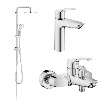 Набор смесителей Grohe Eurosmart New 3 в 1 для ванны… - Фото №1