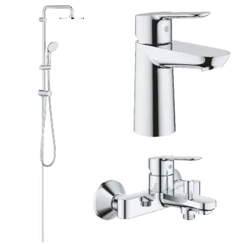 Набір змішувачів для душу Grohe BauEdge, хром (UA12336TS0) - Фото №1