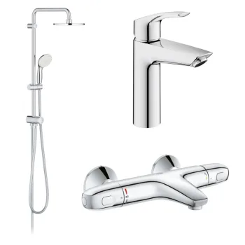 Набор смесителей для ванны и душа с Grohe Eurosmart… - Фото №1