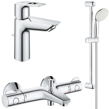 Набор смесителей для душа Grohe BauLoop, хром (UA34550TM0) - Фото №1