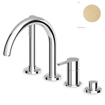 Смеситель на борт ванны Zucchetti Gill, Brushed gold… - Фото №1