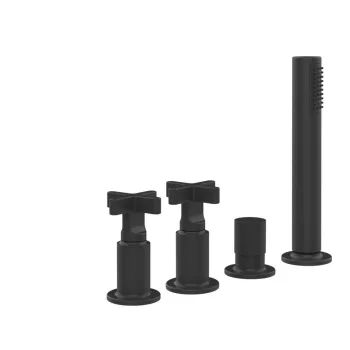 Змішувач для ванни Gessi Inciso на 4 отвори, Black… - Фото №1