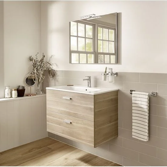 Тумба з умивальником Roca Victoria Basic 600х460, береза (A855854422) - Фото 2