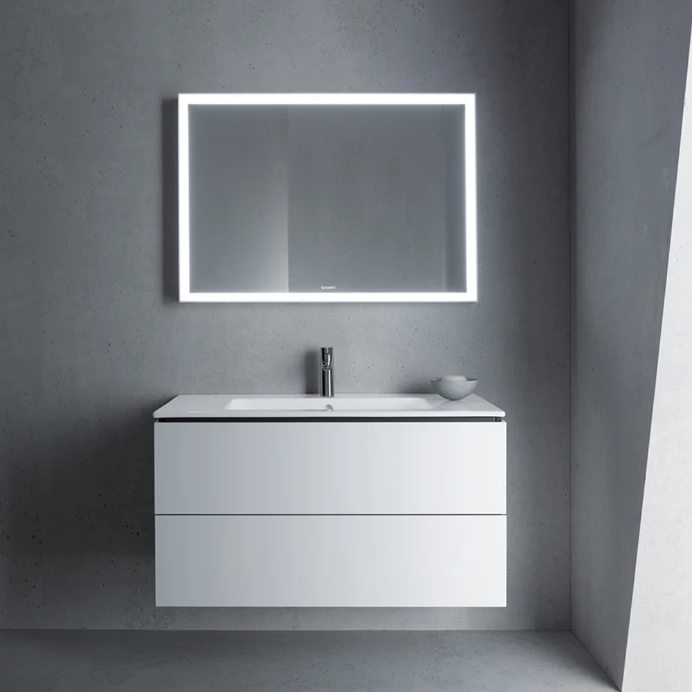 Зеркало с подсветкой Duravit L-Cube 1200х700х67 мм, белая рама (LC7383018180000) - Фото 2