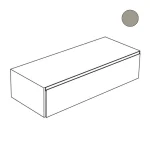 Тумба под умывальник Nic Design Elen 120 MDF, 120х50х28 см, Matt Sabbia (010735051) - Фото 1