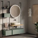 Зеркало NIC Design OVER d86 см круглое, кромка - черный матовый (012869064) - Фото 2