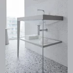 Умывальник мебельный с напольной c-bonded металлической консолью Duravit XViu (XV4715NB289) - Фото 2