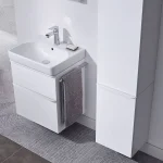 Тумба для умывальника Geberit Smyle Square с двумя ящиками, белый (500.352.00.1) - Фото 2