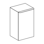 Шкафчик Geberit Smyle Square с одной дверью: B=36 см, H=60 см, T=32.6 см, темно-серый (500.359.JK.1) - Фото 2