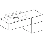Тумба для накладной раковины Geberit VariForm 135 см, белый (501.189.00.1) - Фото 3